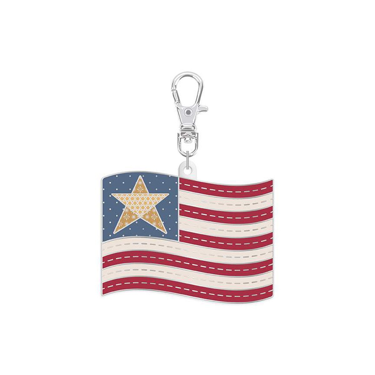 Americana Flag Enamel Happy Charm Lori Holt of Bee in My Bonnet
