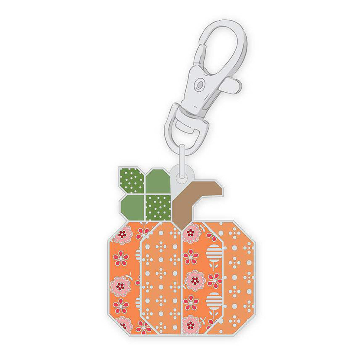 Bee Dots Pumpkin Enamel Happy Charm Lori Holt of Bee in my Bonnet
