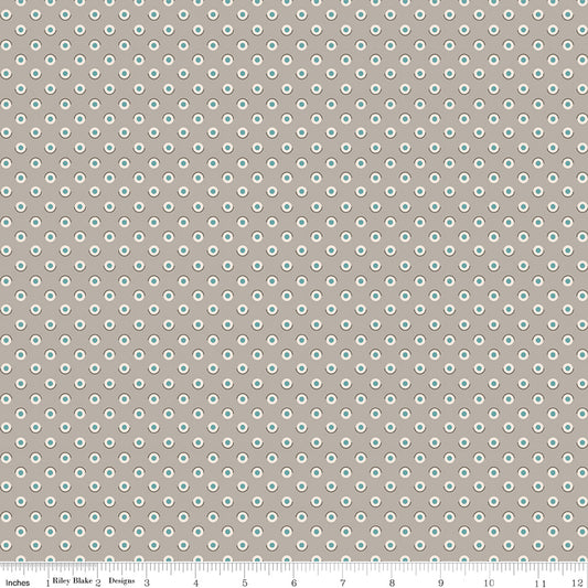 Bee Dots Fawn Pewter Lori Holt for Riley Blake Designs