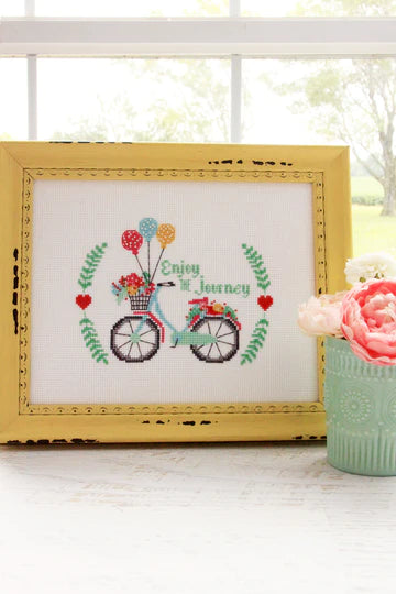 Enjoy the Journey Cross Stitch Paper Pattern by Flamingo Toes
