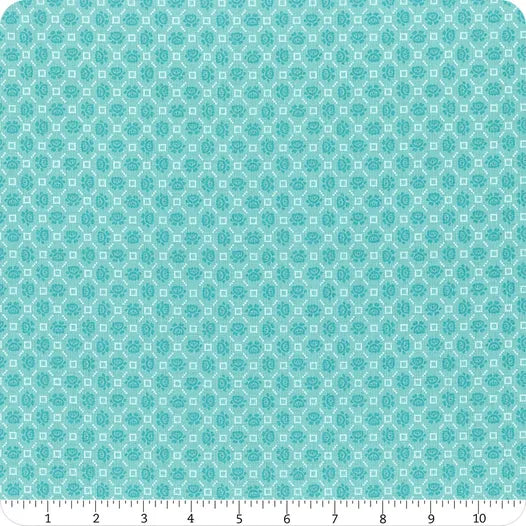 Granny Chic Needlepoint Blue Yardage by Lori Holt