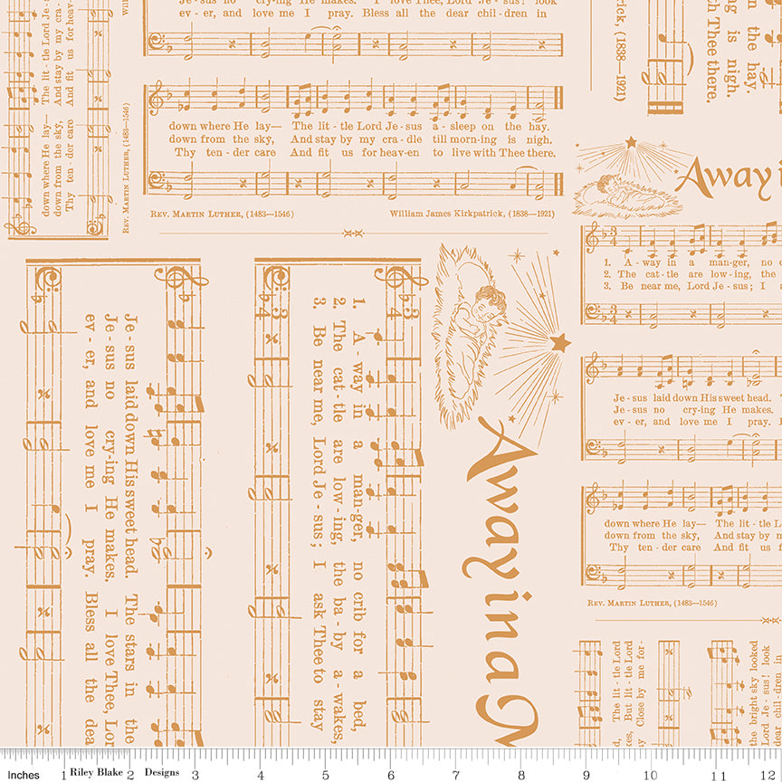 Home Town Holiday Cider Caroling 108" Wide Yardage