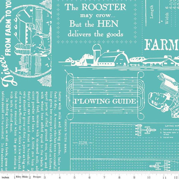 Farm Girl Vintage Farm Girl Life Cottage 108" Wide Yardage Lori Holt