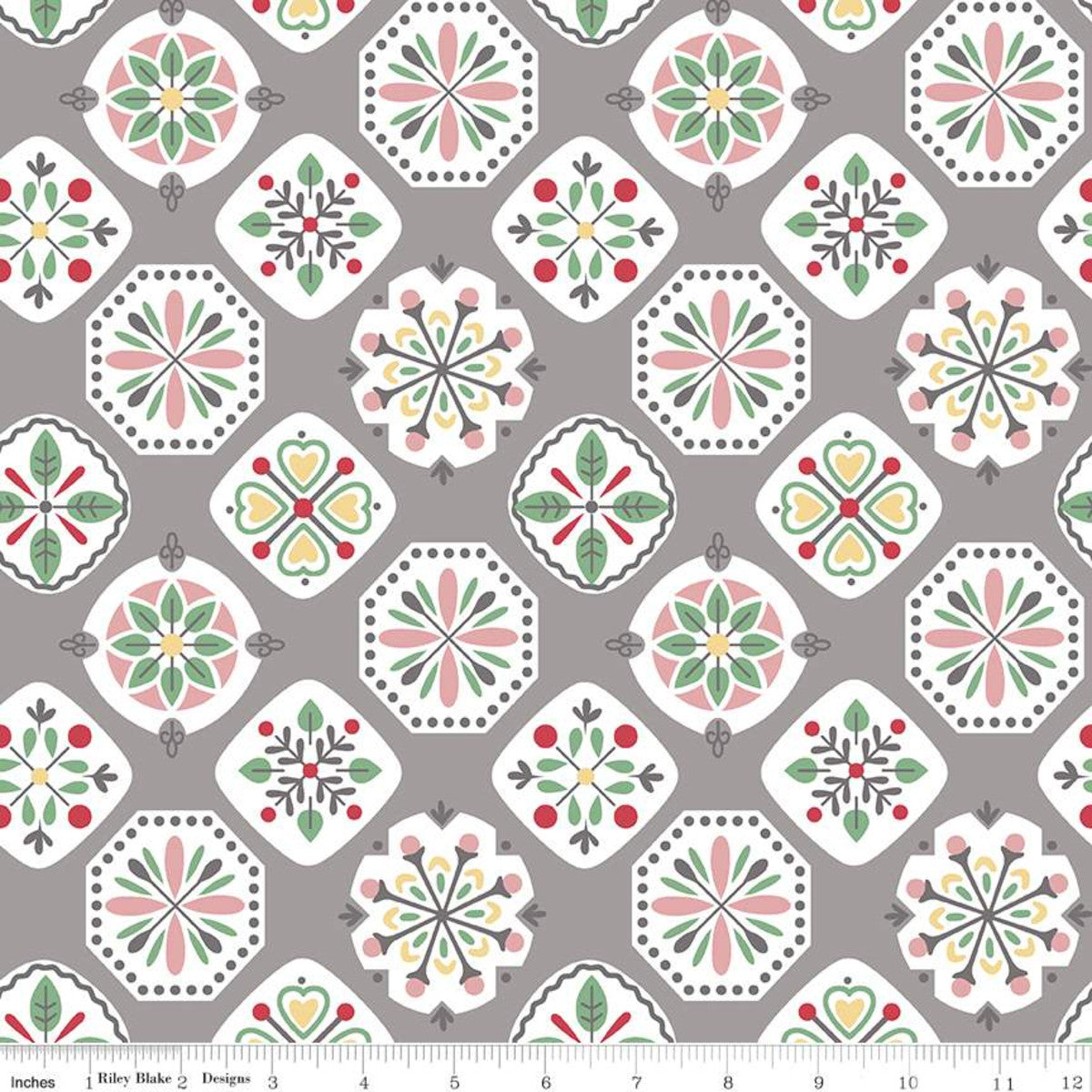 Stitch Gray 108" Wide Yardage Lori Holt