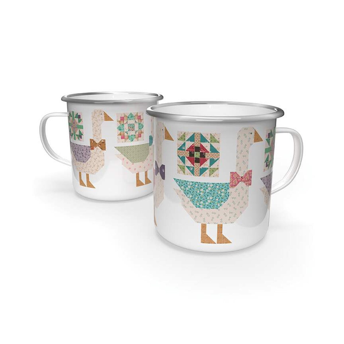 Gentler Times Camp Style Enamel Tin Mug Lori Holt of Bee in My Bonnet