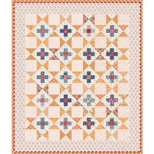 Oh Beautiful Flag Runner & Amber Waves Mini Quilt Kit Featuring Americana by Lori Holt