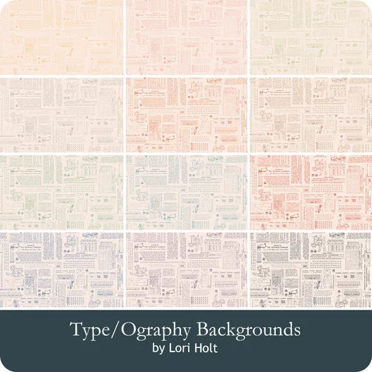 Backgrounds Type-Ography 5" Stacker Lori Holt for Riley Blake Designs