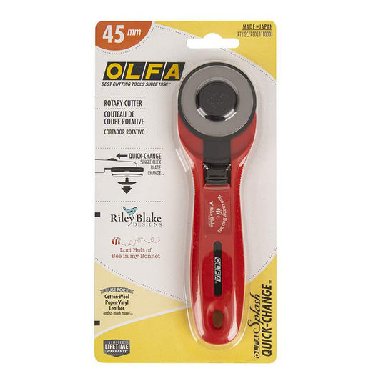 OLFA Quick-Change 45mm Rotary Cutter Lori Holt
