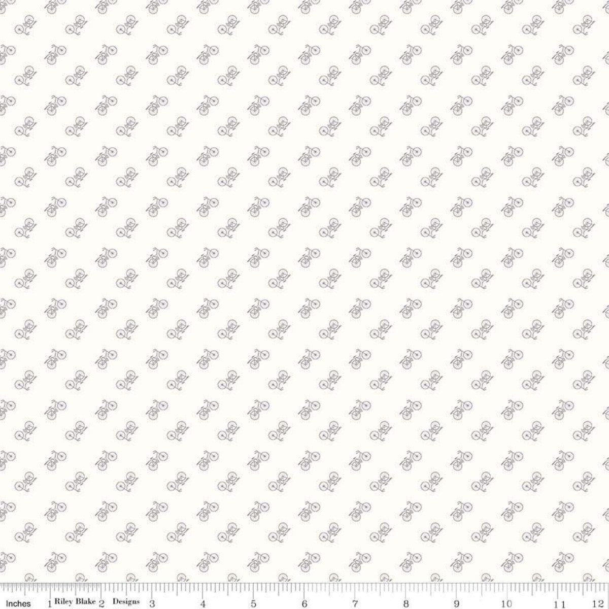 Bee Backgrounds Bicycle Gray by Lori Holt