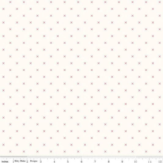 Bee Backgrounds Cross Stitch Cayenne by Lori Holt