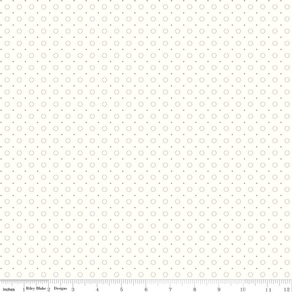 Bee Backgrounds Stitched Circle Pewter by Lori Holt