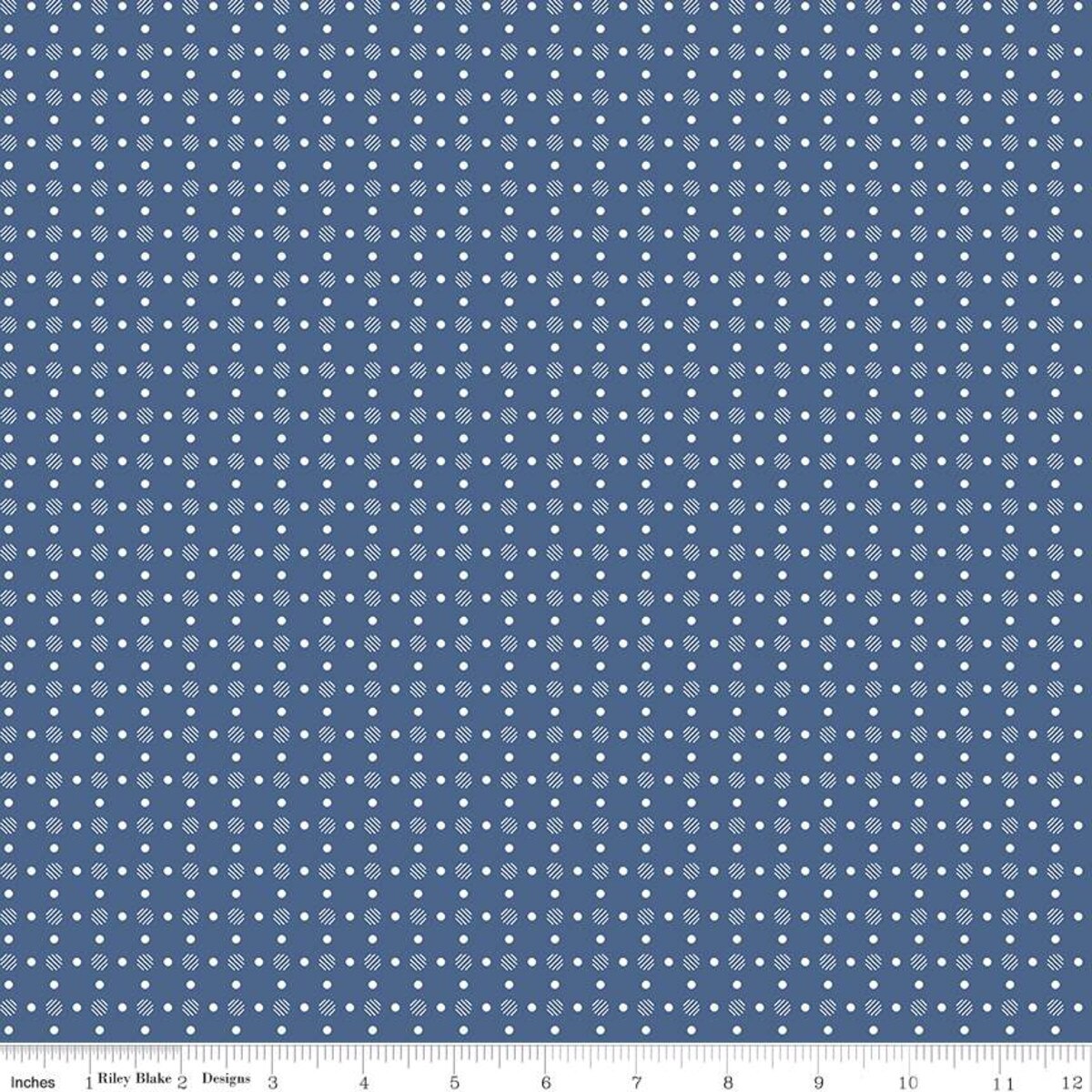 Bee Basics Polka Dot Denim Lori Holt for Riley Blake Designs