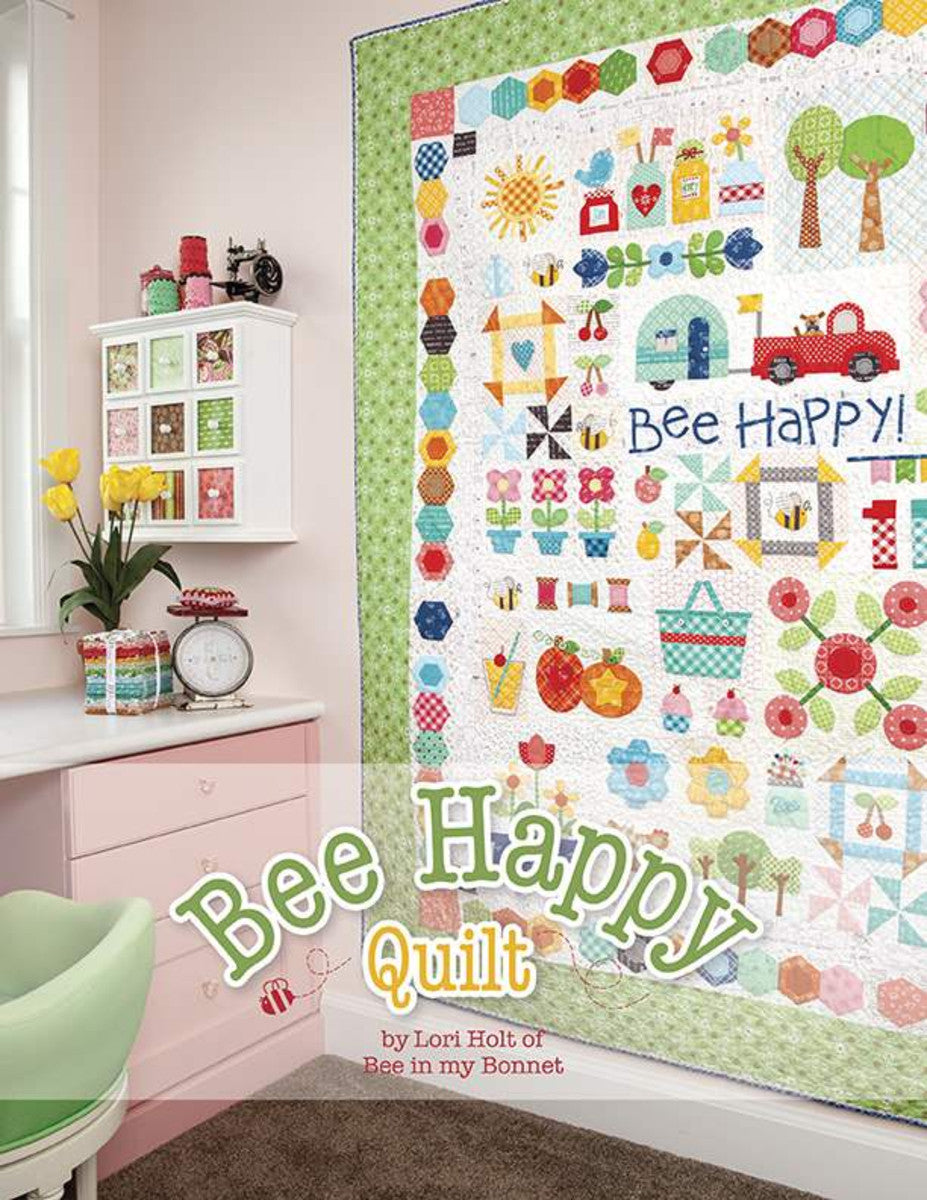 Bee in my Bonnet Bee Happy Quilt Booklet by Lori Holt