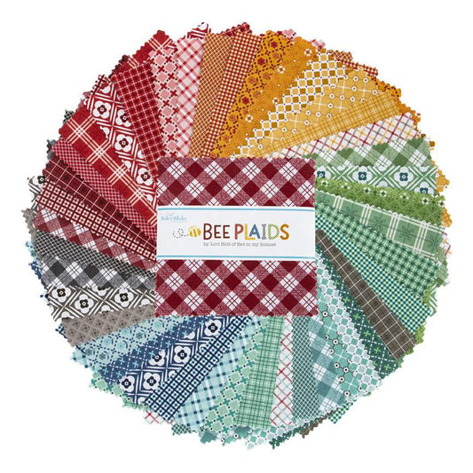 Bee Plaids 5" Stacker Lori Holt for Riley Blake Designs