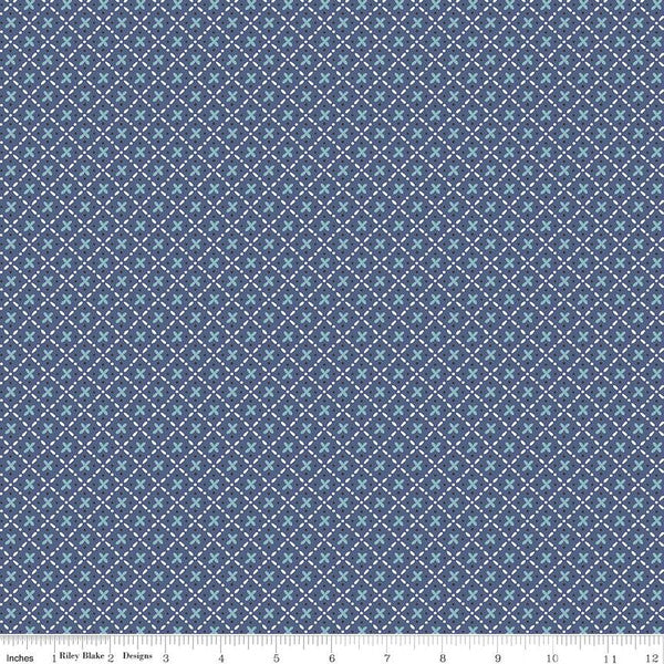 Bee Plaids Barn Dance Denim by Lori Holt