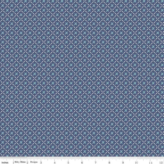 Bee Plaids Barn Dance Denim by Lori Holt
