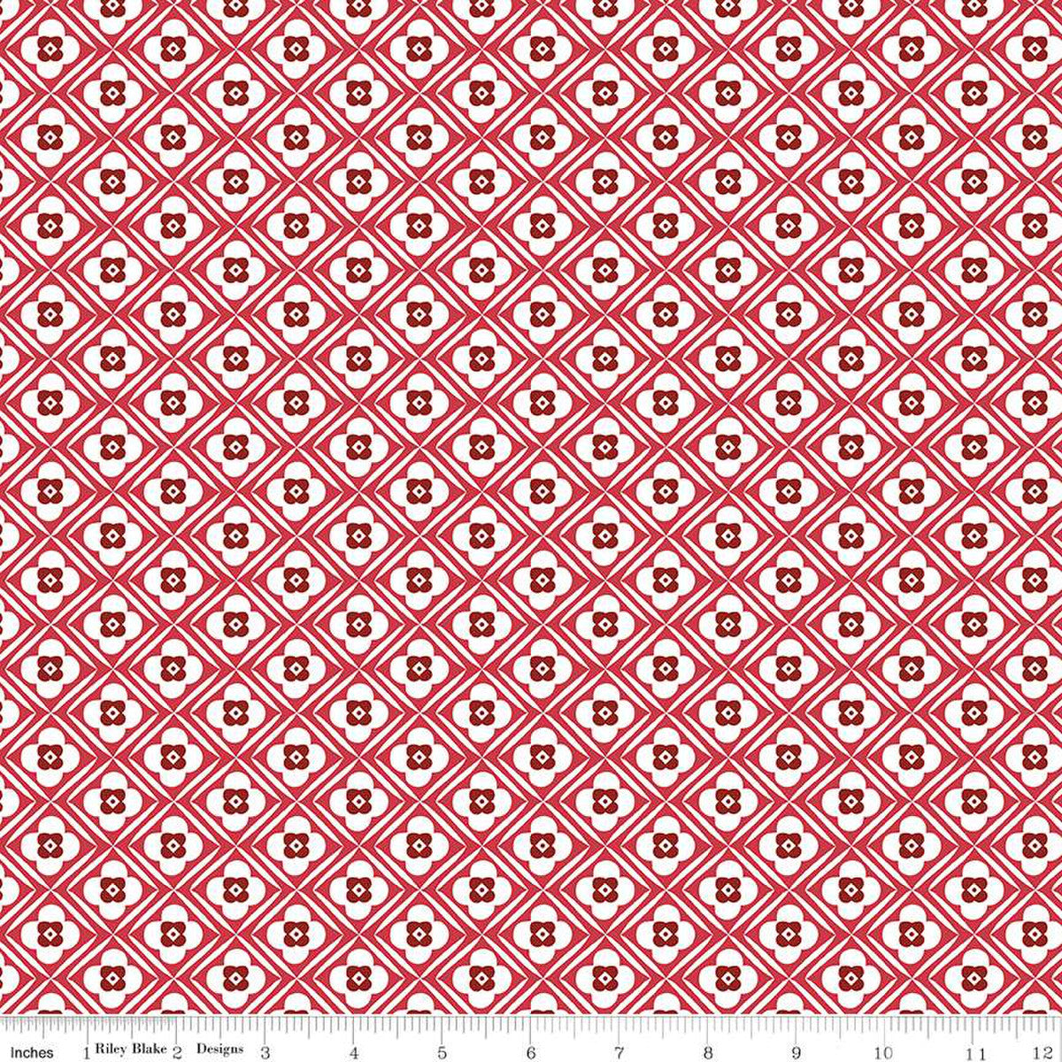 Bee Plaids Hugs Cayenne Lori Holt for Riley Blake Designs