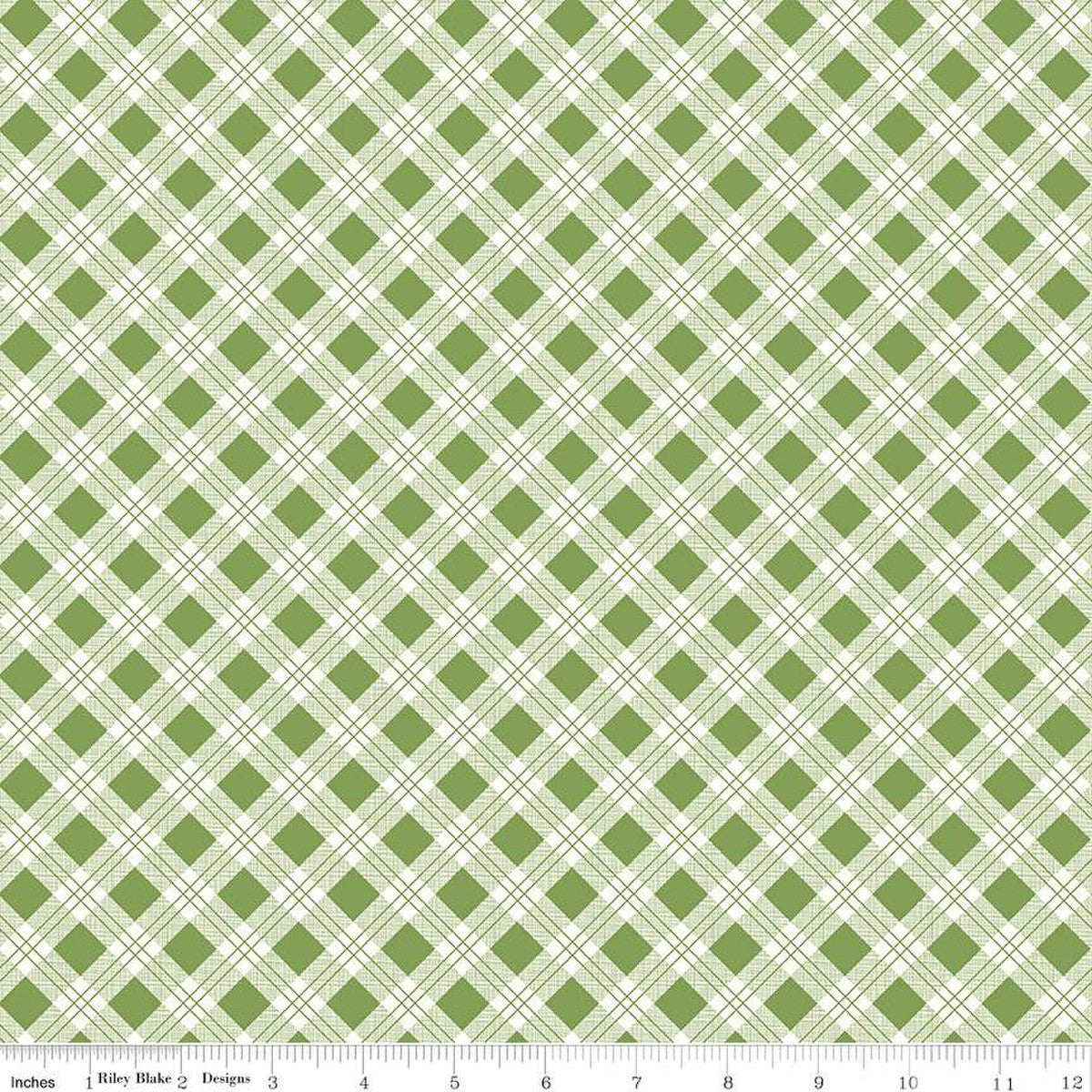 Bee Plaids Scarecrow Clover Lori Holt for Riley Blake Designs