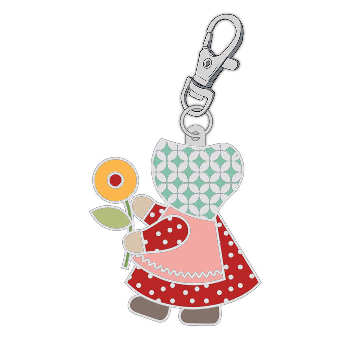 Bee Vintage Sunbonnet Sue Enamel Happy Charm Lori Holt of Bee in my Bonnet