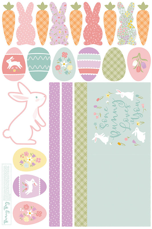 Bunny Trail Home Décor Some Bunny Loves You Bag Panel Dani Mogstad for Riley Blake Designs