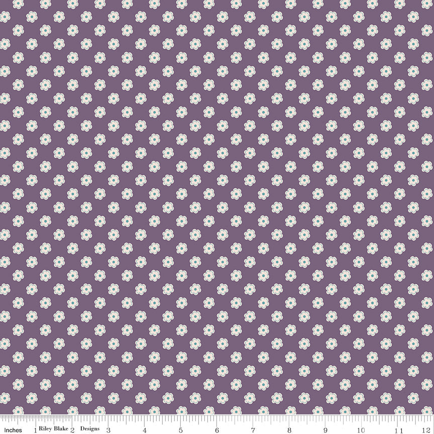 Bee Dots Verona Plum Lori Holt for Riley Blake Designs