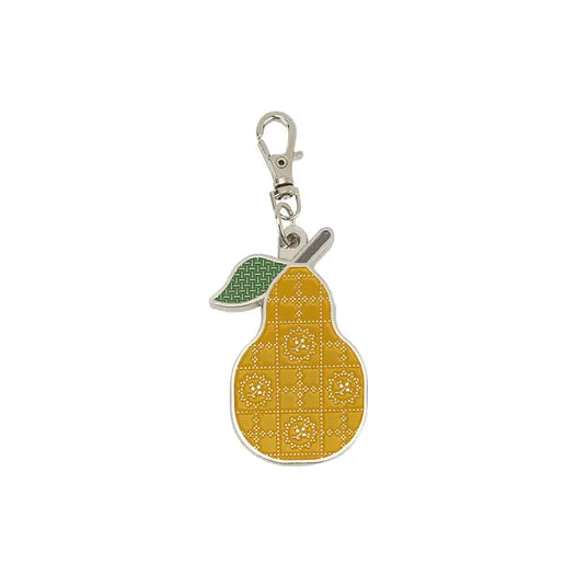 Gentler Times Pear Enamel Happy Charm Lori Holt of Bee in My Bonnet