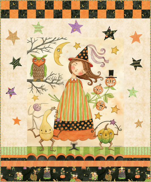 Ghoul Friends Panel Boxed Quilt Kit by Teresa Kogut