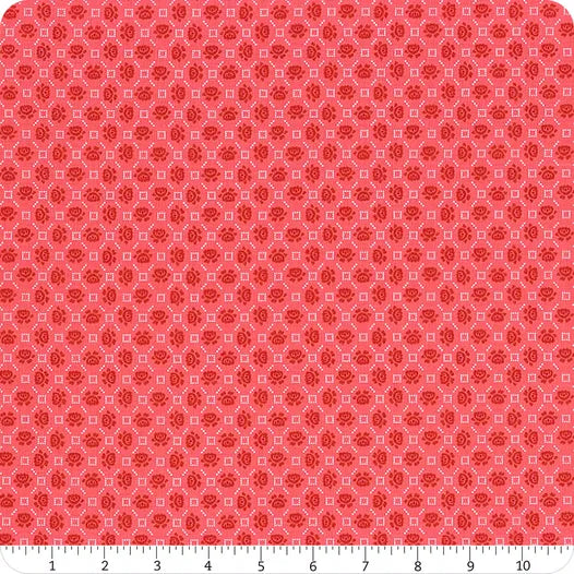 Granny Chic Needlepoint Pink Yardage by Lori Holt