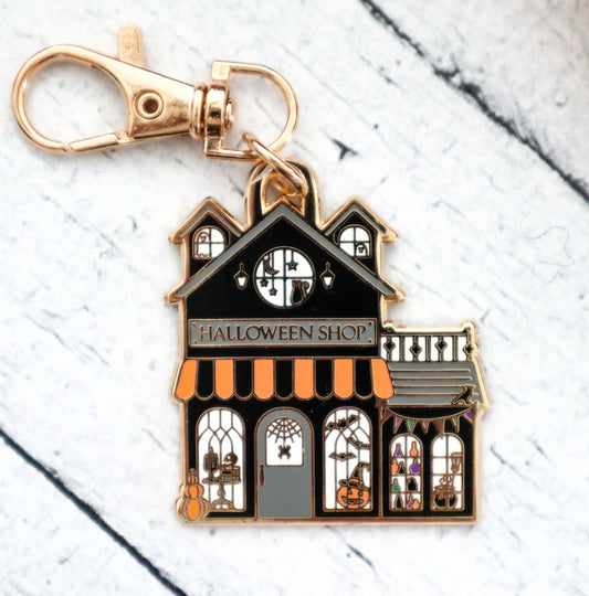 Halloween Shop Enamel Charm by Flamingo Toes