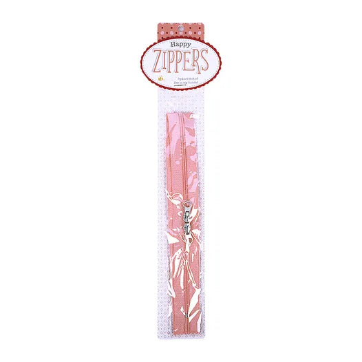 Happy Zipper 16" Coral Lori Holt of Bee in my Bonnet