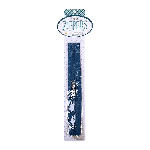 Happy Zipper 16" Denim Lori Holt of Bee in my Bonnet