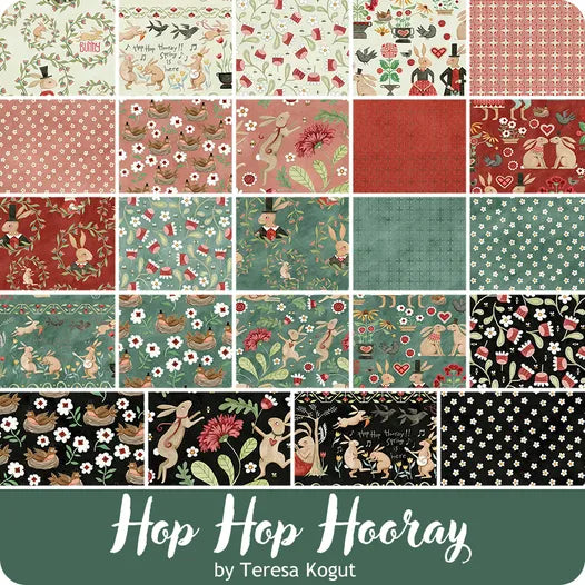 Hop Hop Hooray Fat Quarter Bundle Teresa Kogut for Riley Blake Designs
