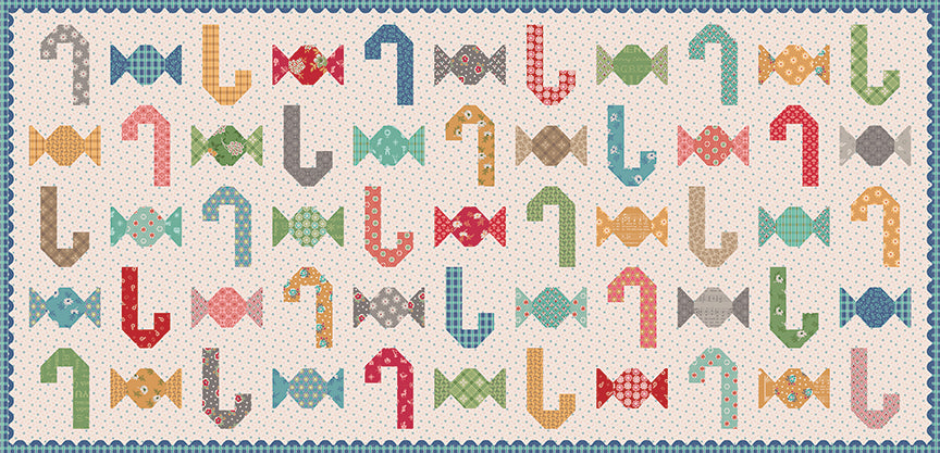 Christmas Candy Runner Kit Featuring Home Town Holiday by Lori Holt