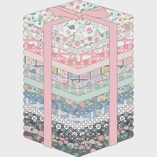 Le Petit Escargot Fat Quarter Bundle by Lori Woods for Poppie Cotton