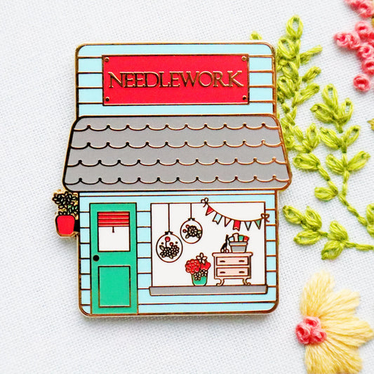 Needlework Shoppe Main Street Magnetic Needle Minder by Flamingo Toes