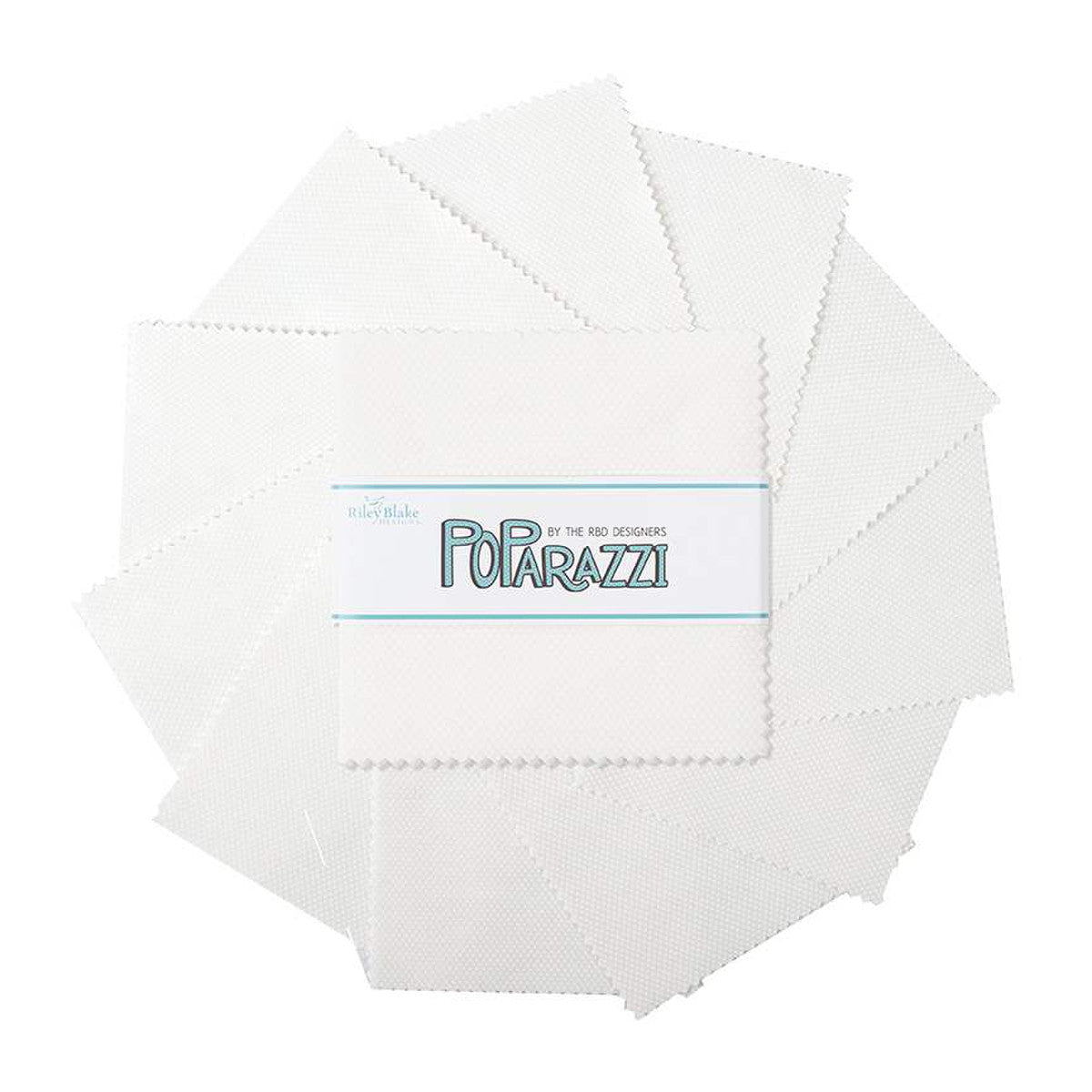POParazzi 5" White-on-White Stacker by Riley Blake Designs