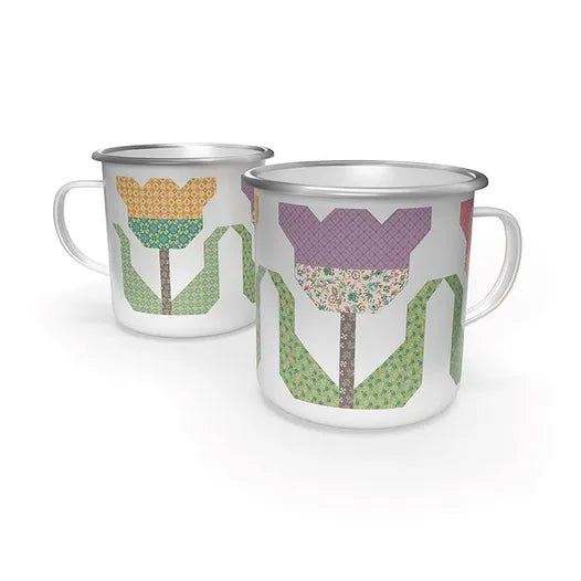 Piece & Plenty Camp Style Enamel Tin Mug Lori Holt of Bee in My Bonnet