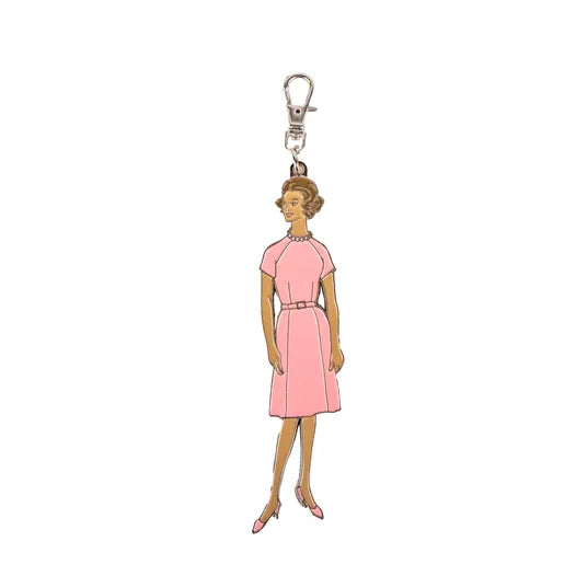 My Happy Place Pink Vintage Lady Enamel Charm Lori Holt of Bee in my Bonnet