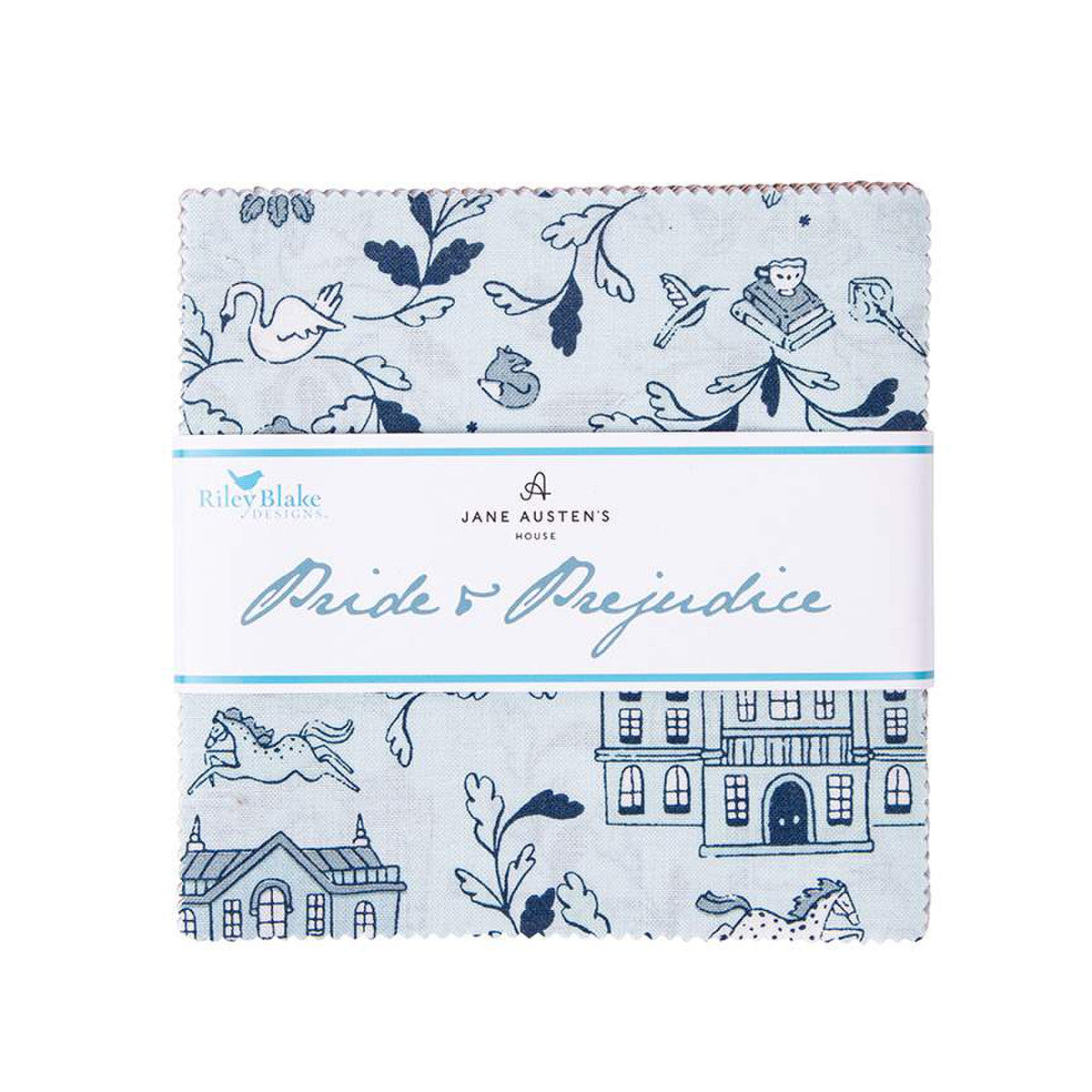 Jane Austen at Home: Pride & Prejudice 5" Stacker Jane Austen's House for Riley Blake Designs