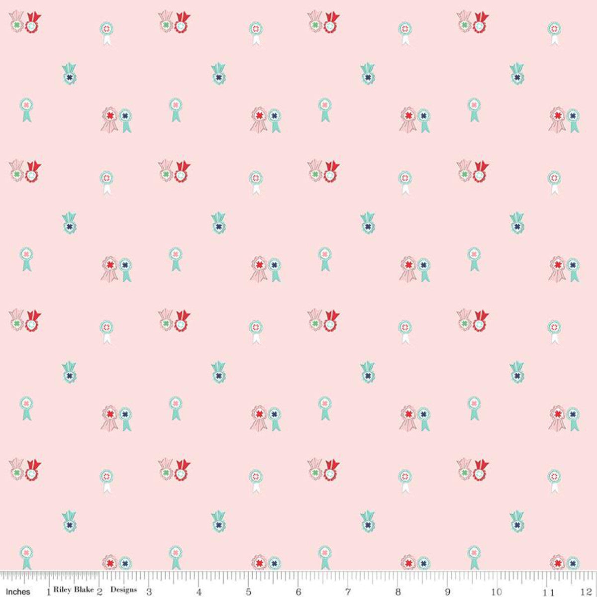 Quilt Fair Pink Fair Ribbons Tasha Noel for Riley Blake Designs