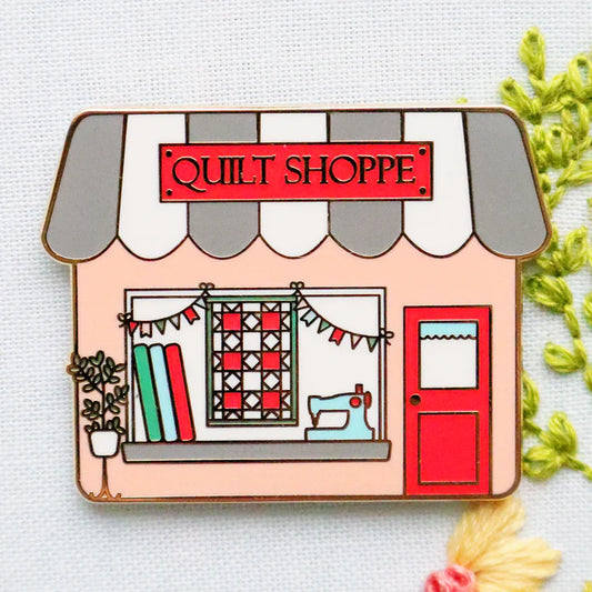 Quilt Shoppe Main Street Magnetic Needle Minder by Flamingo Toes