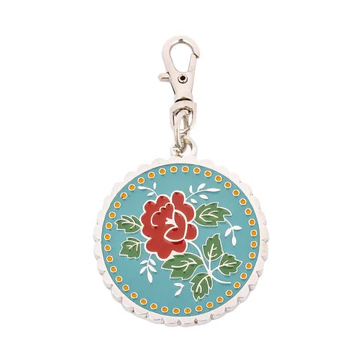 Mercantile Rose Enamel Happy Charm Lori Holt of Bee in my Bonnet