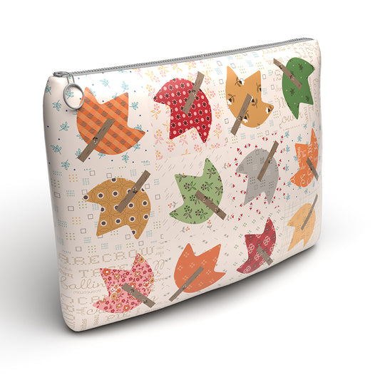 Autumn Vinyl Zipper Project Bag Lori Holt of Bee in my Bonnet #ST-35008