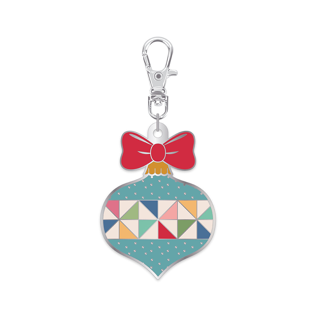 Home Town Holiday Ornament Enamel Happy Charm Lori Holt of Bee in my Bonnet