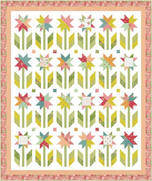 Strawberry Lemonade Botanical Remix Quilt Kit by Sherri and Chelsi