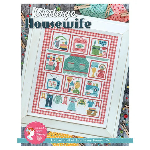 Vintage Housewife Cross Stitch Pattern Lori Holt of Bee in my Bonnet