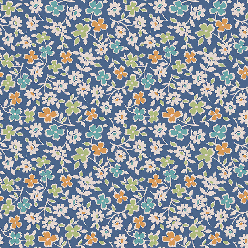3-YD CUT-Autumn Cosmo Denim 108" Wide Yardage