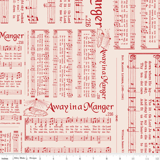 Home Town Holiday Schoolhouse Caroling 108" Wide Yardage