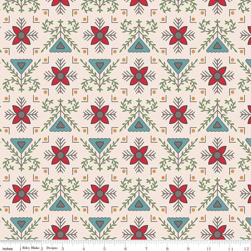 Home Town Holiday Schoolhouse Stitchery 108" Wide Yardage
