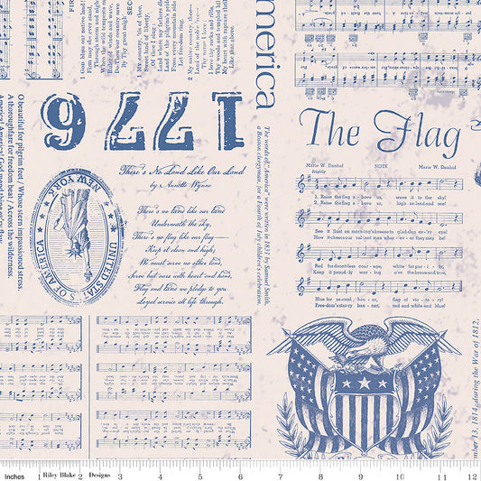 Americana Liberty Blue 108" Wide Yardage Lori Holt
